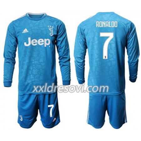 Juventus Ronaldo 7 Treći Dječji Komplet Dresovi za Nogomet 2019-2020 Dugim Rukavima (+ kratke hlače)